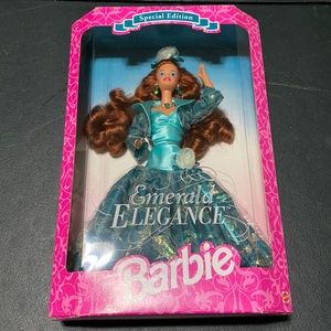 Emerald Elegance Barbie NIB
